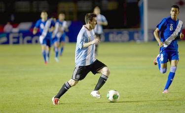 Messi, durante el partido frente a Guatemala. | EFE