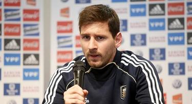Leo Messi, concentrado con la seleccin argentina en Buenos Aires. | EFE