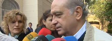 Jorge Fernández Díaz ha atendido a los medios de comunicación a la salida del colegio electoral | Imagen TV