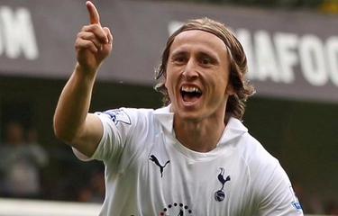 Luka Modric celebra un gol con el Tottenham. | Archivo