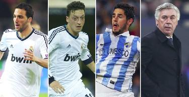 Higuan, zil, Isco y Ancelotti.