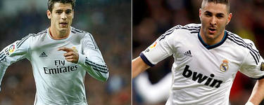 Morata y Benzema pugnan por un puesto en la delantera del Real Madrid. |  Archivo