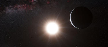 El planeta es el cuerpo oscuro que gira en torno a la estrella | Efe