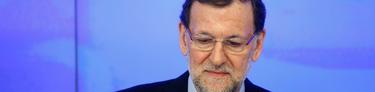 Mariano Rajoy, este sbado, en la sede del PP. | Cordon Press