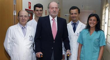 El Rey, tras una de sus operaciones. | Archivo