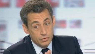 Sakozy, durante su entrevista en France 2