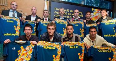 Presentacin de la camiseta de la seleccin catalana. | Foto: FCF