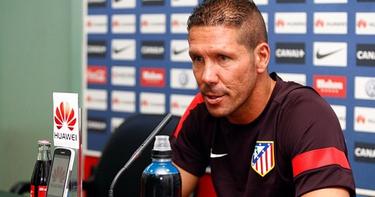 Diego Simeone, en rueda de prensa. | clubatleticodemadrid.com