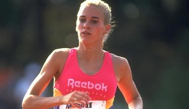 Suzy Favor-Hamilton, durante su poca como atleta.