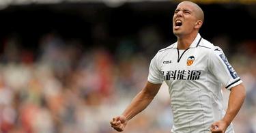 Feghouli celebra el primer tanto del encuentro. | EFE