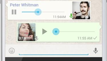 Bastar con pulsar y mantener pulsado el botn del micrfono para enviar un mensaje. | WhatsApp