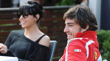 Fernando Alonso y Raquel del Rosario. | Archivo
