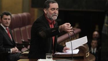 Iñaki Antigüedad, portavoz de Amaiur en el debate de investidura.