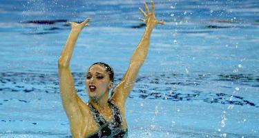 Andrea Fuentes, durante la final de la prueba t�cnica individual de solo. | EFE