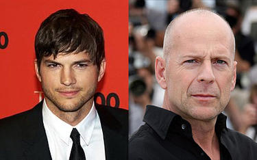 Ashton Kutcher y Bruce Willis | Archivo