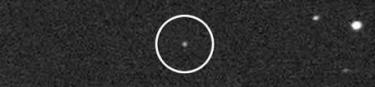 El asteroide, sealado en una imagen de la NASA