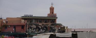El Caf  Argana, tras la explosin | @outcastdigital 
