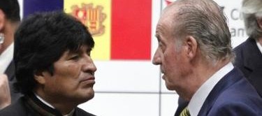 Evo Morales y el Rey en la pasada Cumbre Iberoamericana. | EFE