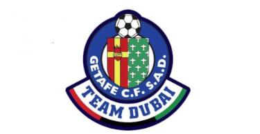Logotipo del escudo del Getafe de la prxima temporada presentado en Dubai. | EFE