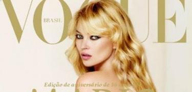 Kate Moss, desnuda en Vogue Brasil