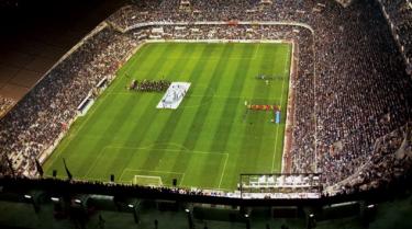 Vista area del estadio de Mestalla. | Archivo
