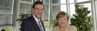 Rajoy, con Merkel | Archivo
