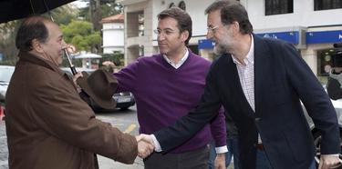 Rajoy junto a Feijo en Pontevedra | EFE