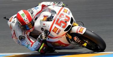 Marco Simoncelli, durante la carrera de MotoGP en Le Mans. | Cordon Press