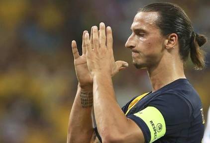 Zlatan Ibrahimovic con Suecia. | EFE