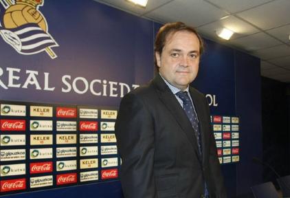 Jokin Aperribay, presidente de la Real Sociedad. | EFE/Archivo