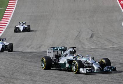 Hamilton, durante el Gran Premio de Estados Unidos. | EFE