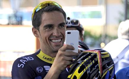 Alberto Contador, durante la primera jornada de descanso en Baule. | EFE