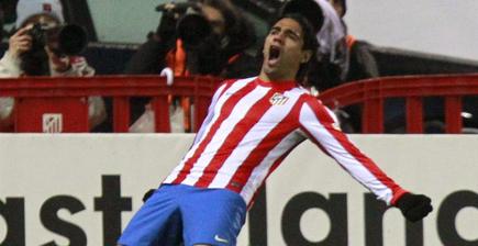 Falcao celebra su primer gol. | EFE