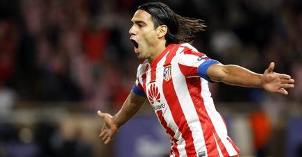 Falcao celebra un tanto durante la Supercopa de Europa. | EFE