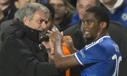 Eto'o y Mourinho en el Chelsea. |  Archivo 