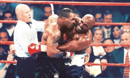 Así fue el famoso mordisco ante Holyfield. |  Cordon Press