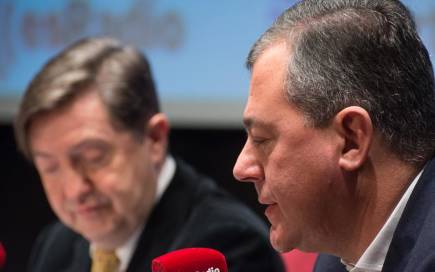 José Luis Sanz junto a Federico Jiménez Losantos