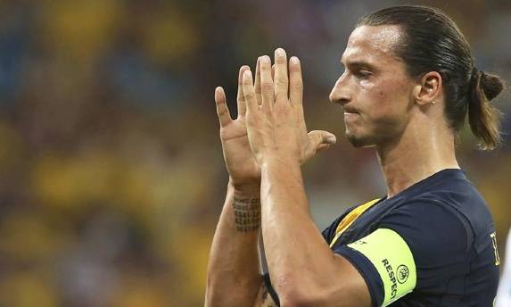 Zlatan Ibrahimovic con Suecia. | EFE