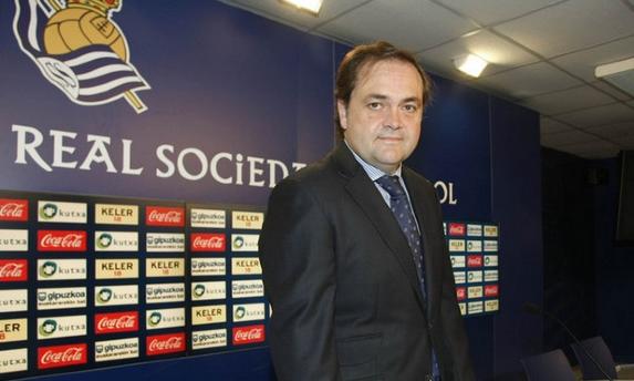 Jokin Aperribay, presidente de la Real Sociedad. | EFE/Archivo