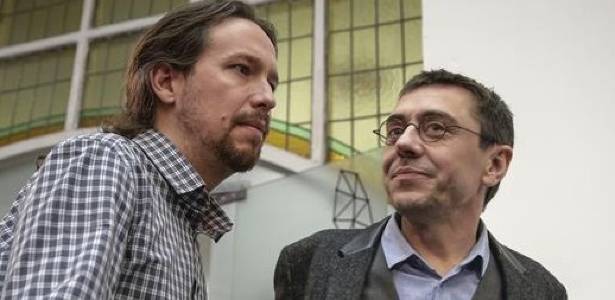 Pablo Iglesias y Juan Carlos Monedero. | EFE