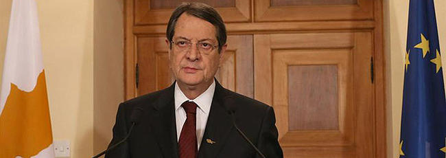 El presidente de Chipre, en un momento de su discurso | EFE