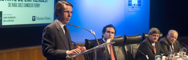 Aznar, durante la presentación del libro | FAES