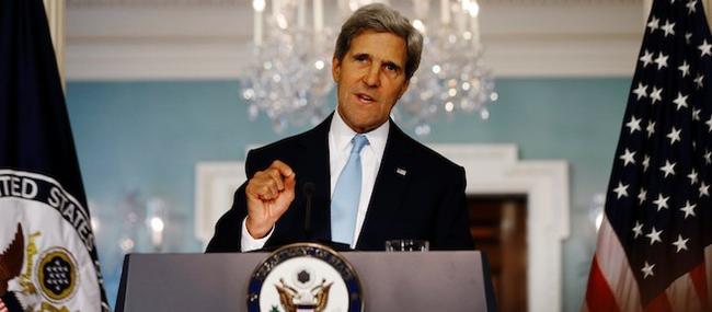 John Kerry, durante su comparecencia | Cordon Press