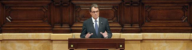 Mas, en el Parlamento de Catalua | EFE