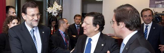 Mariano Rajoy, junto a Durao Barroso | EFE