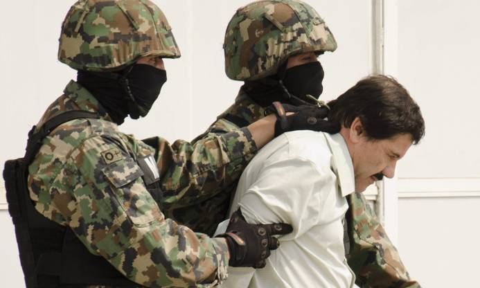 Joaquín "el Chapo" Guzmán, cuando fue detenido en 2014. |  Cordon Press