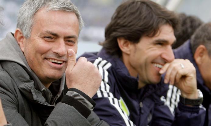 Aitor Karanka y José Mourinho, durante su etapa en el Real Madrid. | Archivo