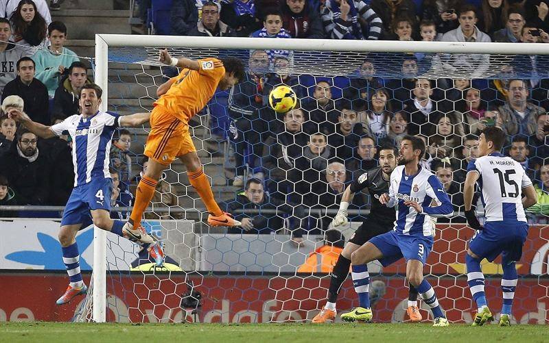 Resultado de imagen de ESPANYOL 0 REAL MADRID 1 GOL DE PEPE