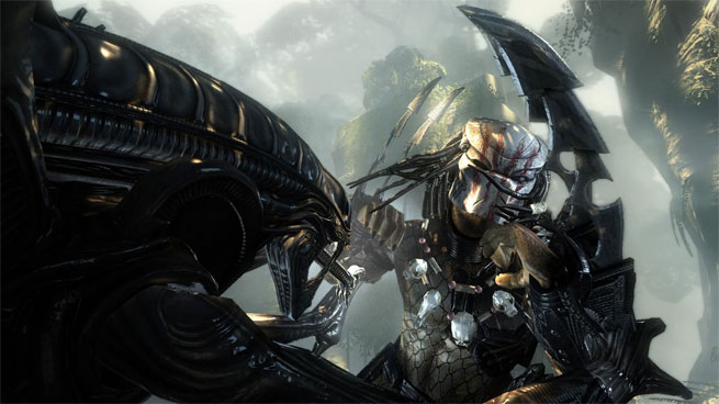 Aliens vs. Predator, literalmente