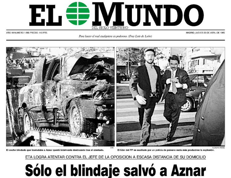 La República de los Tonnntos: Cuando Felipe González no fue a interesarse por Aznar tras el atentado de ETA